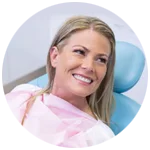 Teenage girl with a bright smile.